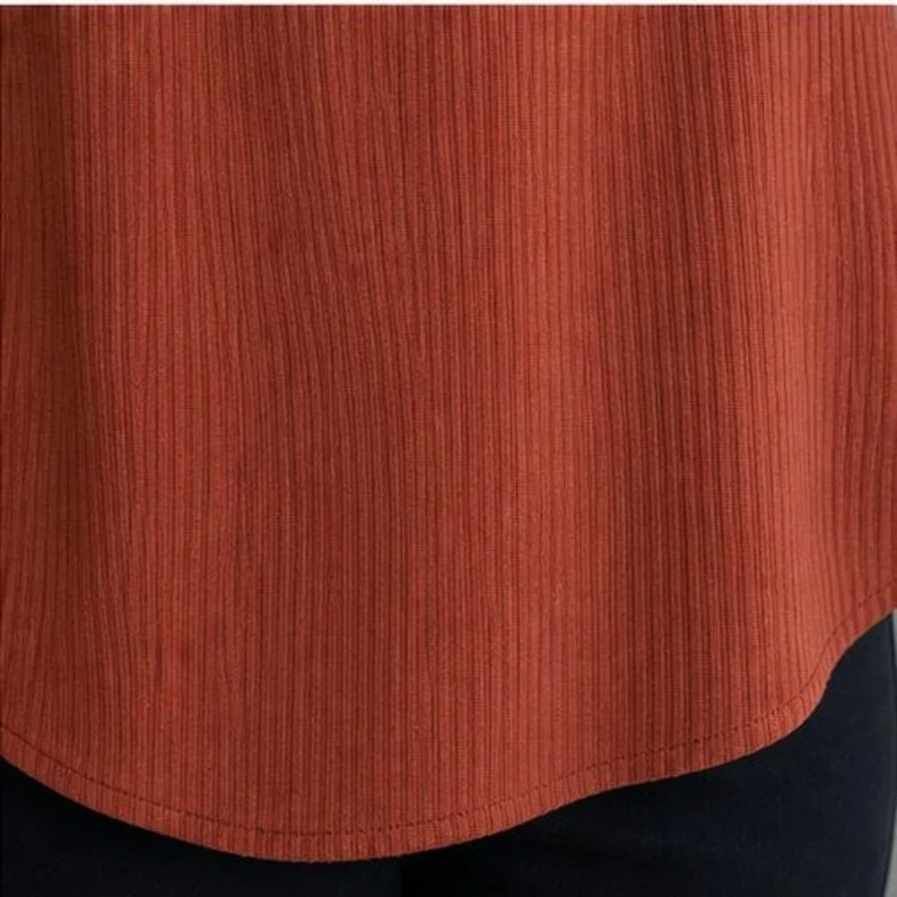 Rust Puff Sleeve Top - Picture 6 of 6